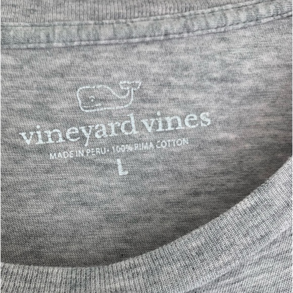 Vineyard Vines~ Mens Logo T Shirt, Short Sleeve, Gray. Large - Picture 4 of 4